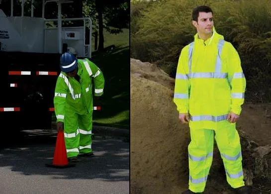 3PC Hi-Viz HD PVC Rain Suit