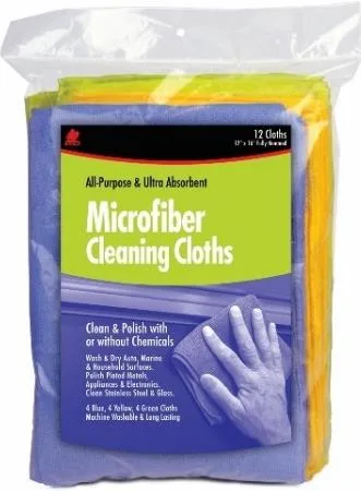 Buffalo Microfiber Cleaning Cloths – 12PK