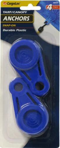 Cargoloc 4PC Snap-On Tarp Anchors