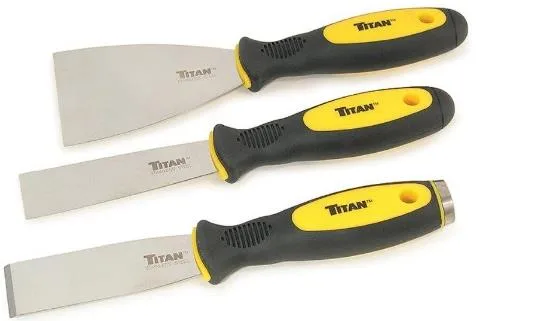 Titan 3PC HD Scraper & Putty Knife Set