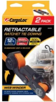 2" X 27' Ratcheting Cargo Strap HD J-Hook