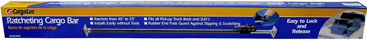 Cargoloc Ratcheting Truck Bed Cargo Bar
