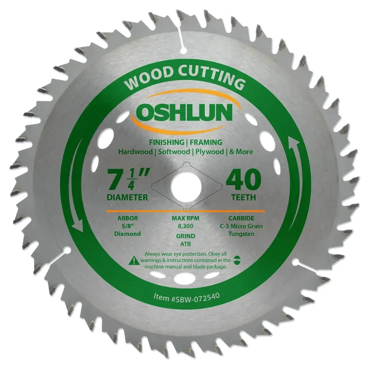 7.25" 40T Carbide Tip Saw Blade GP