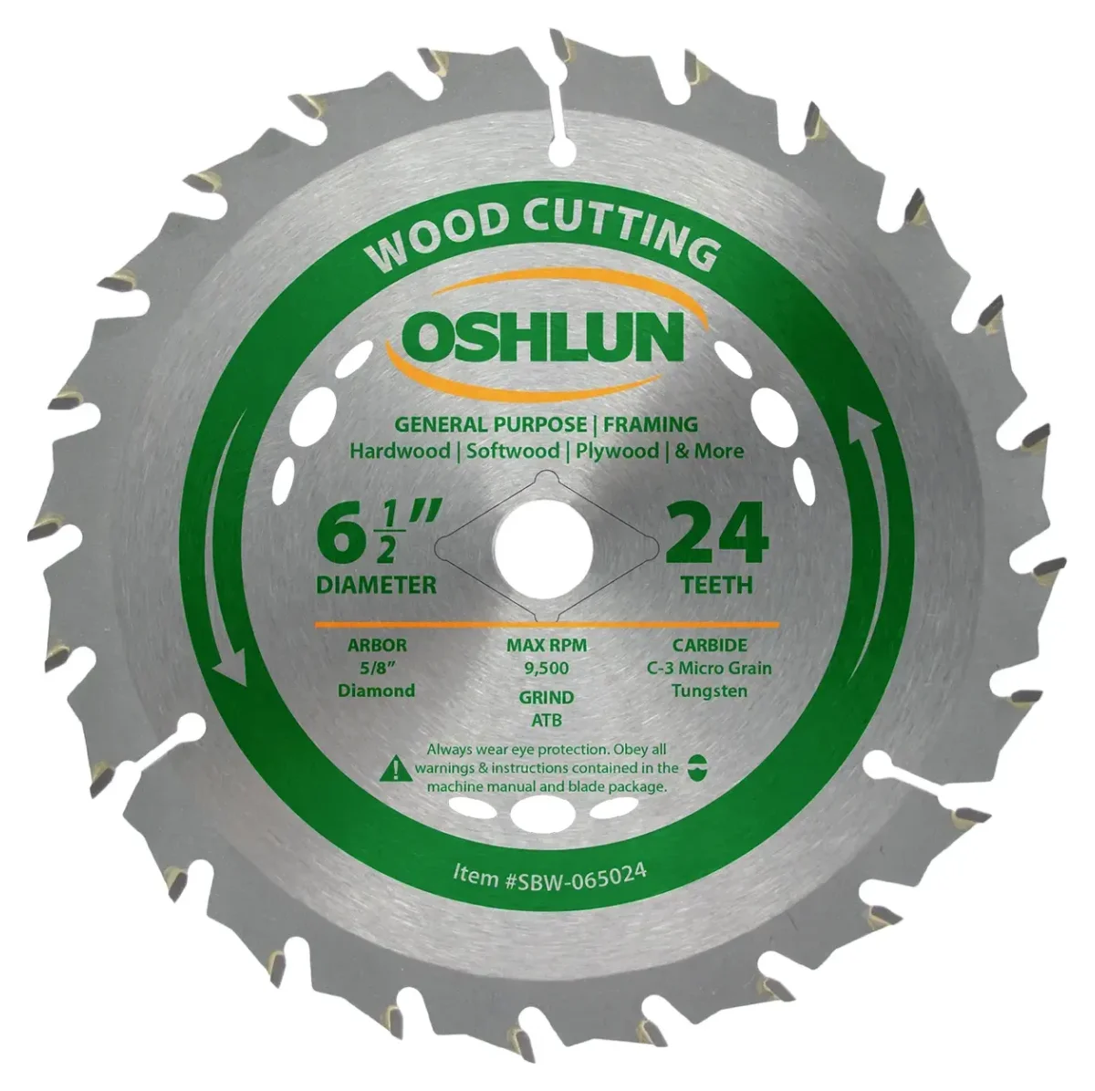 6.5" 24T Carbide Tip Saw Blade GP