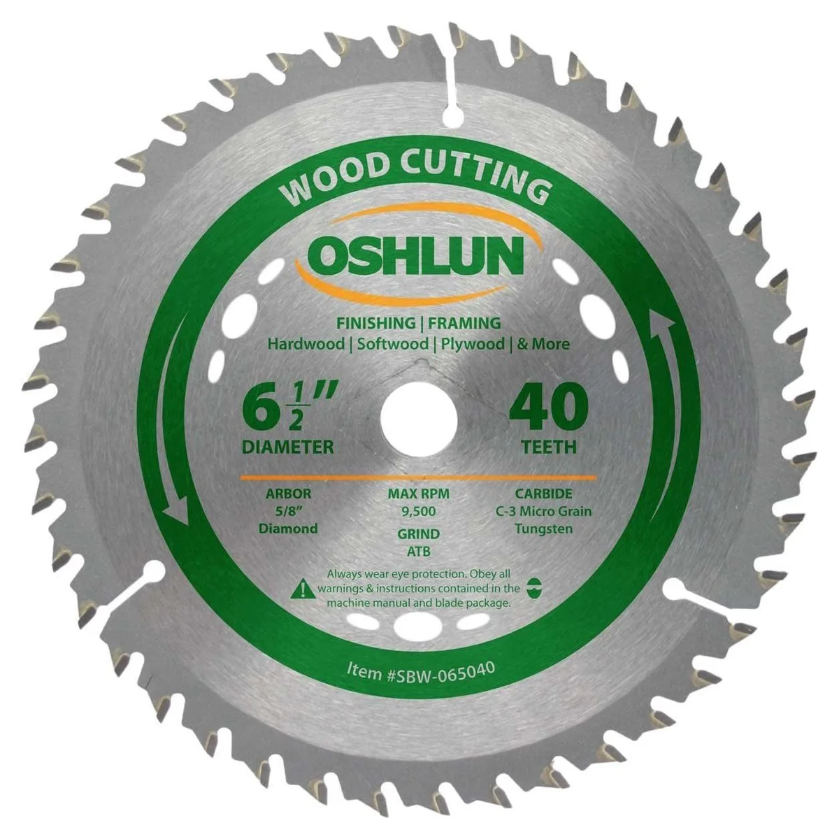 6.5" 40T Carbide Tip Saw Blade GP