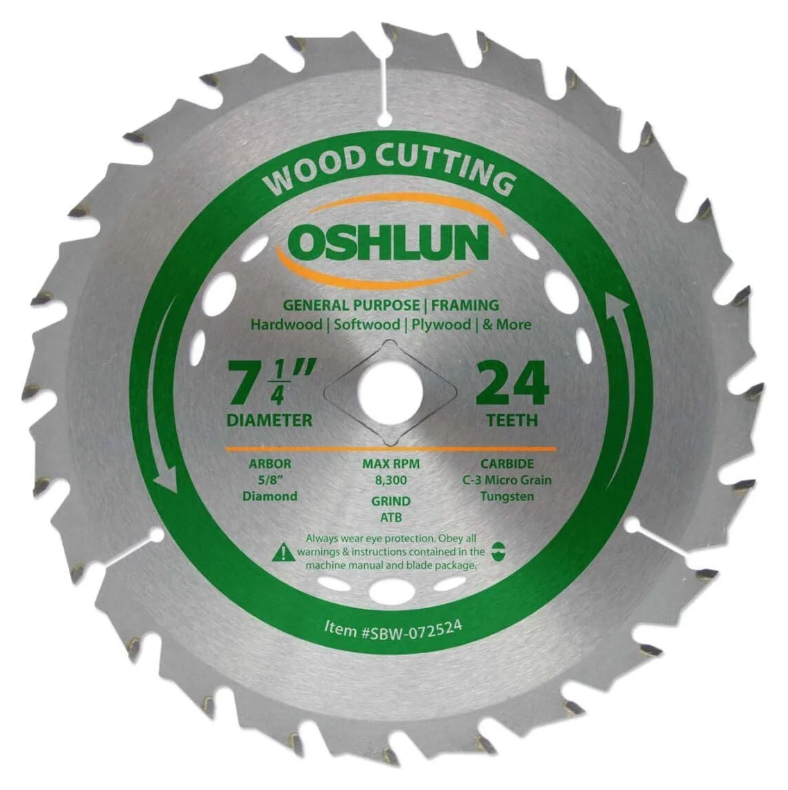 Builders Ace 7.25" 24T Carbide Tip Saw Blade GP