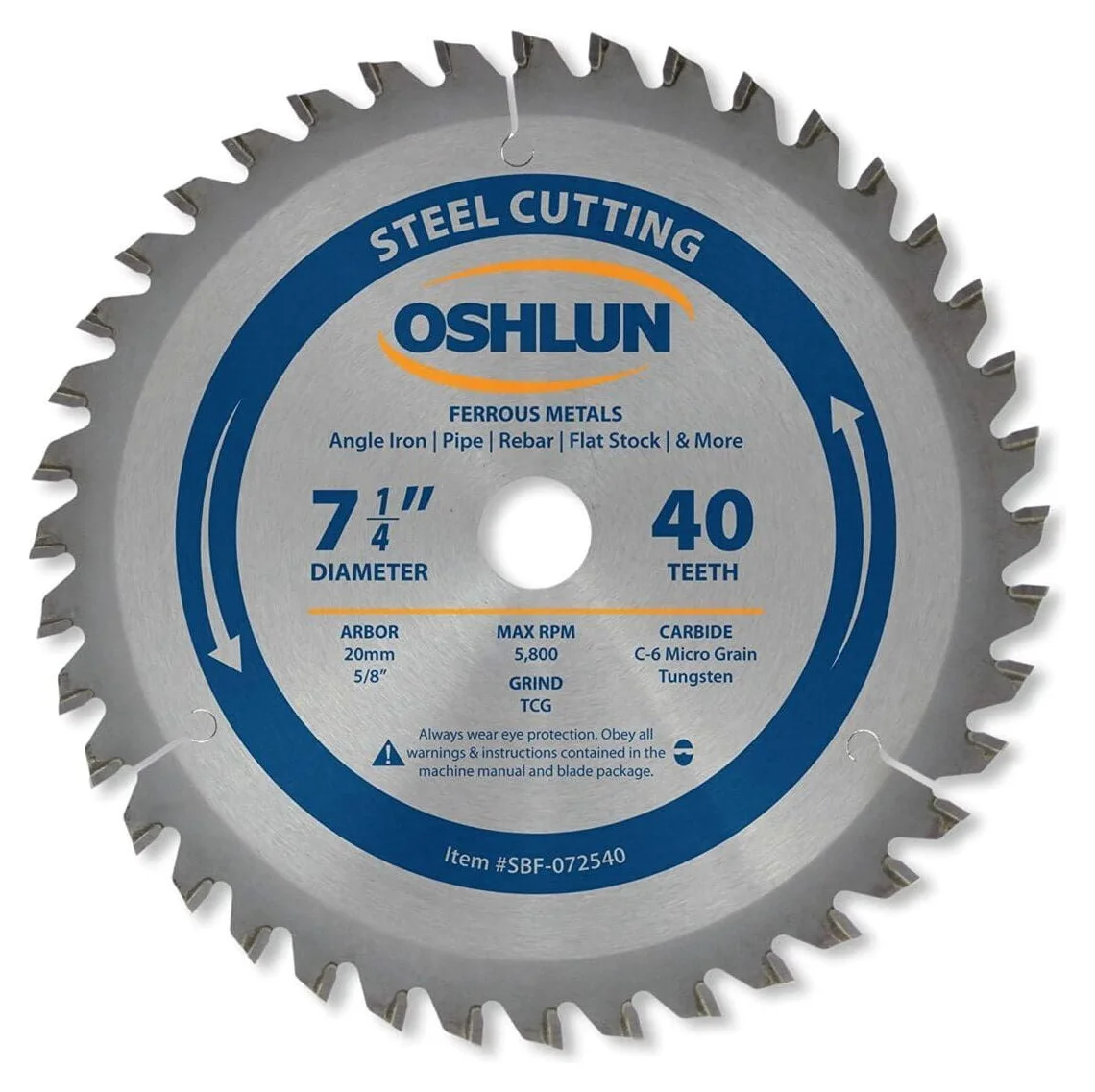 Builders Ace 7.25" 40T Carbide Tip Saw Blade GP