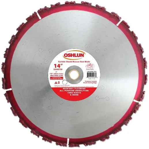 14" Carbide Chunk Rescue/demolition Blade
