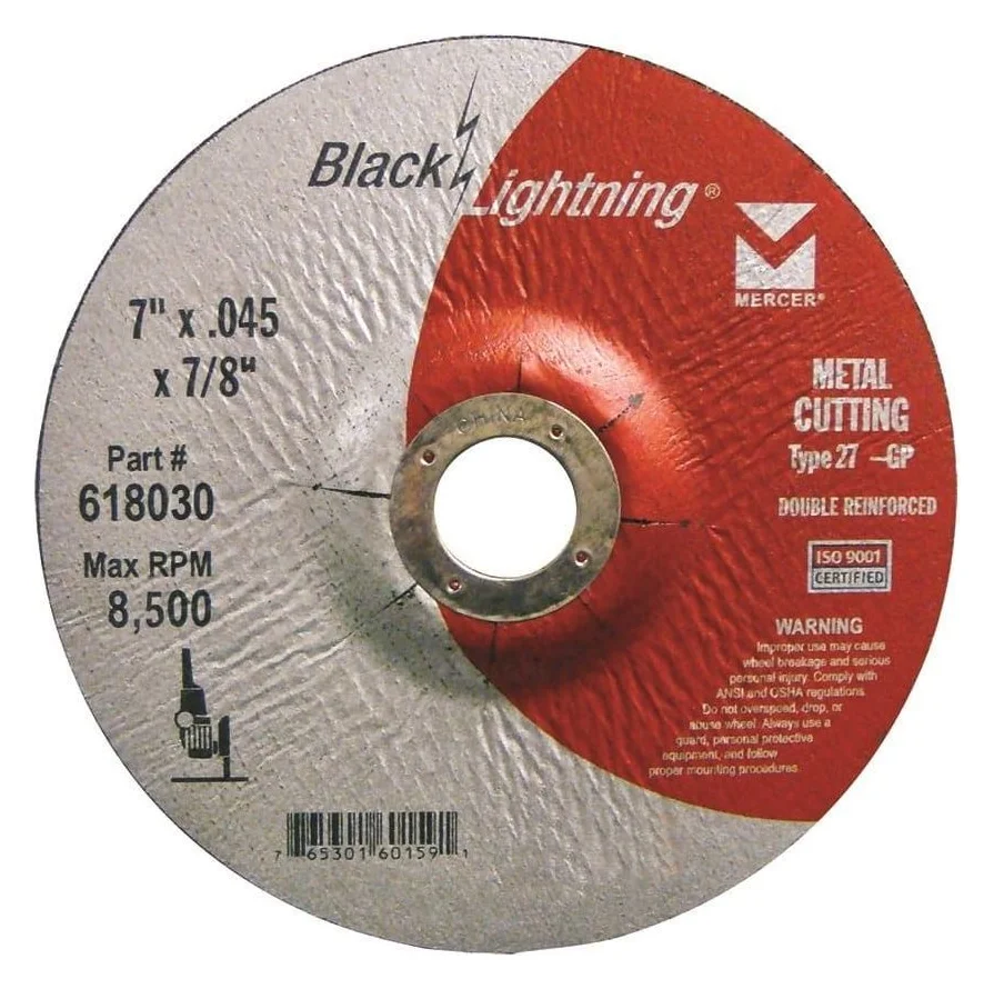 7" X .045ʺ X 7/8" Metal Cut-Off Wheel T27