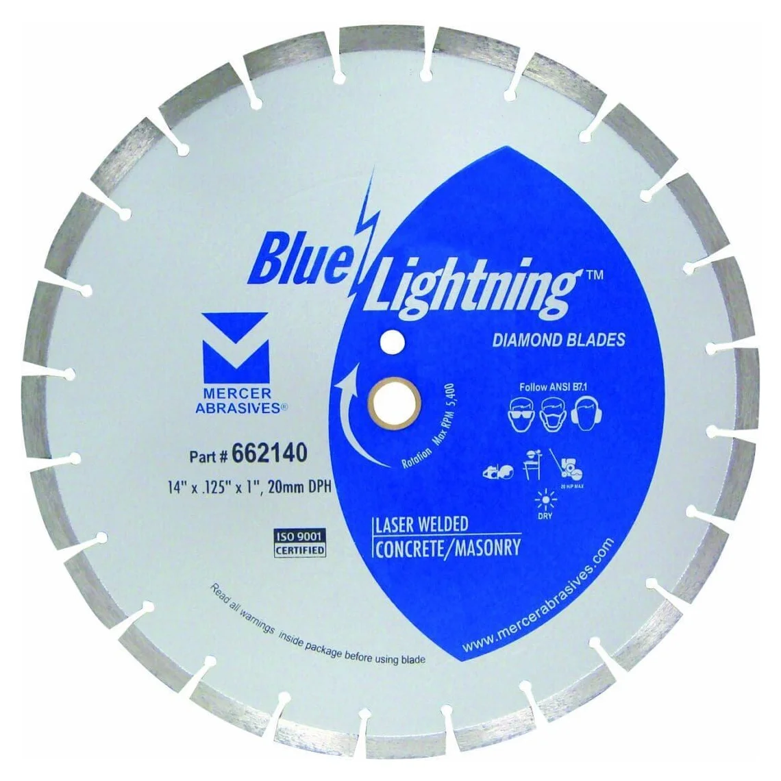 14" Segmented Laser Weld Diamond Blade