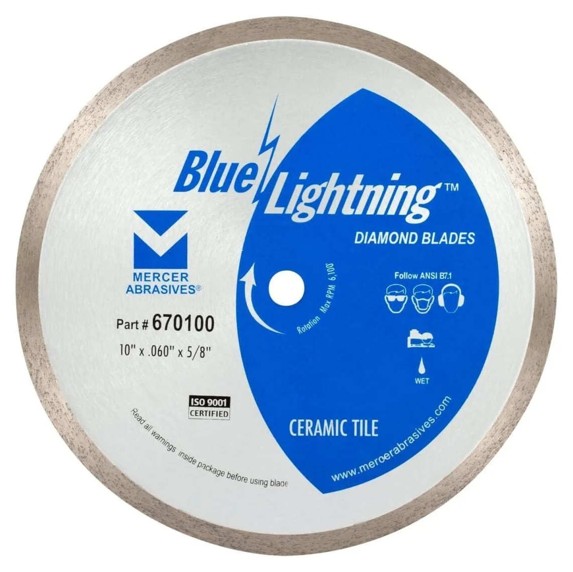 10" Ceramic Tile Diamond Blade