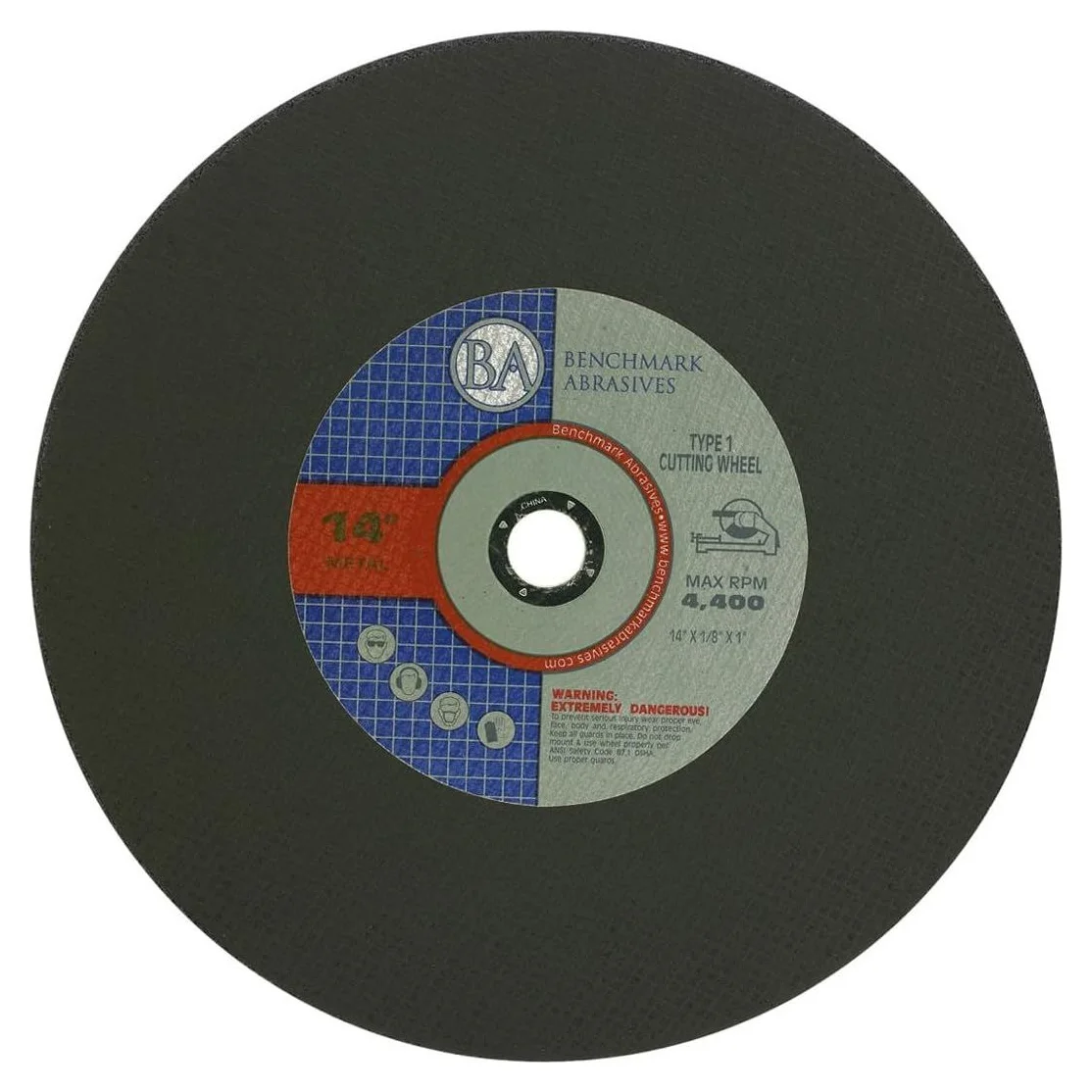 14" X 7/64" X 1" Metal Chop Saw Wheel T1