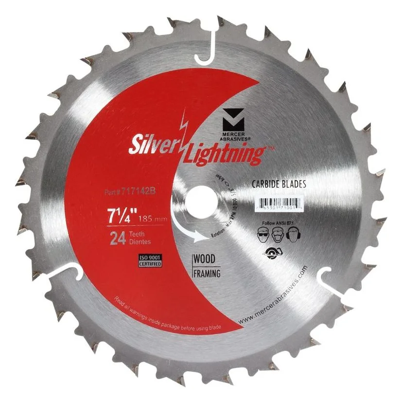 7.25" 24T Carbide Tip Saw Blade