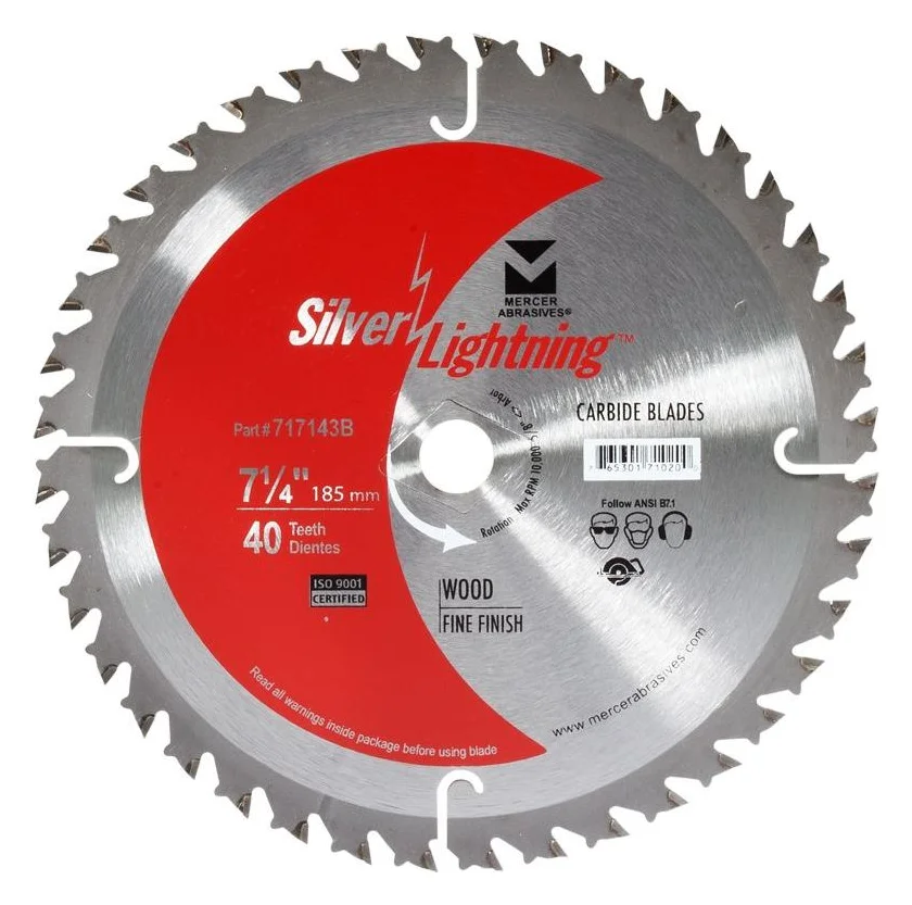 7.25" 40T Carbide Tip Saw Blade