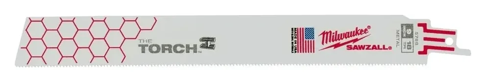 Milwaukee Torch Sawzall Blade 9" X 18TPI