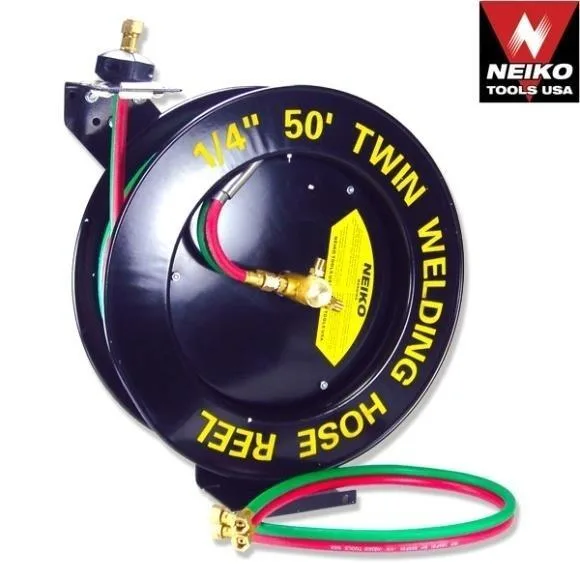 50' Twin-Hose Oxy-Acetylene Welding Reel