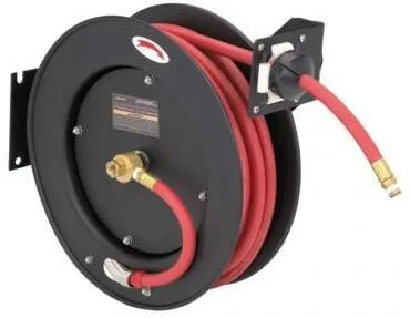 1/2" X 50' X 1/2" NPT Air Hose & Auto Reel