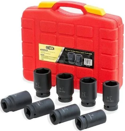 3/4" DR 8PC XL Elite Impct Sckt Set SAE – CR-MO