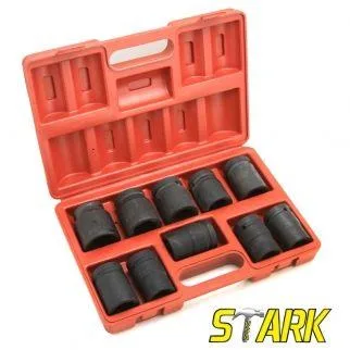 1" DR 8PC Deep Impact Socket Set CR-V - SAE