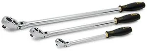 Titan 3PC Extra-Long Flex-Head Ratchet Set