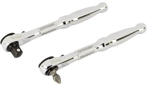 Titan 2PC 1/4" Micro Rtcht/drvr Set
