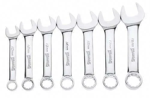 7PC Stubby Combo Wrench Set - SAE