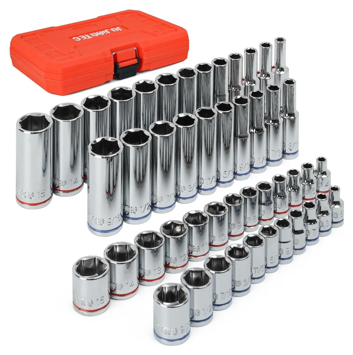 JHW 1/4" DR 47PC Deluxe Socket Set - Sae/mm