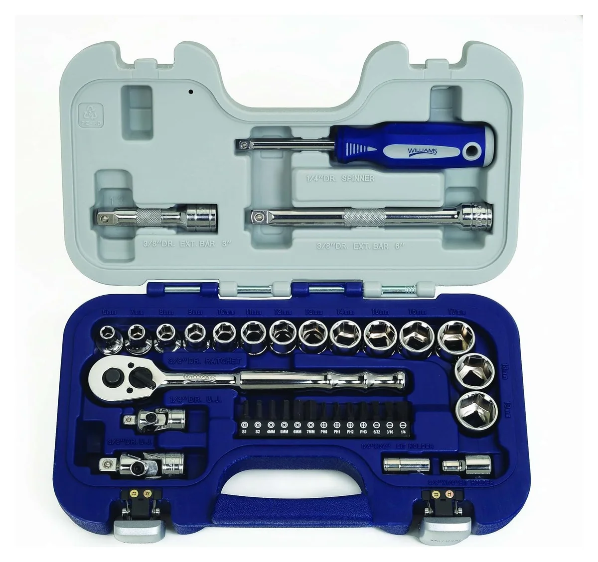 JHW 3/8" DR 35PC Socket Set - MM