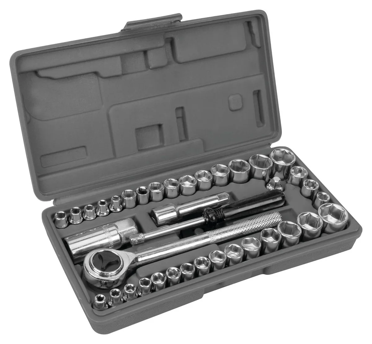 JHW 3/8" DR 58PC Socket & Tool Set - Sae/mm