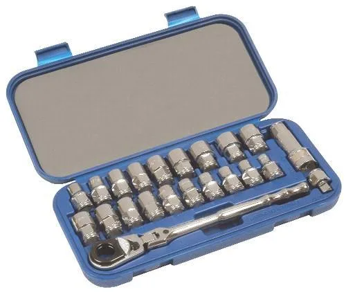 JHW 3/8" DR 22PC Bolt-Thru Socket Set
