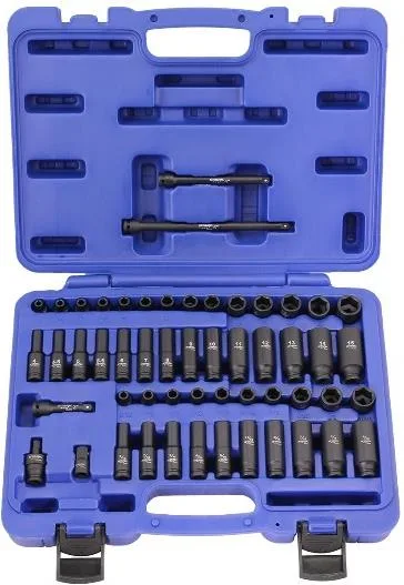 1/4" DR 53PC Dlx CR-MO Impact Socket Set SAE & MM