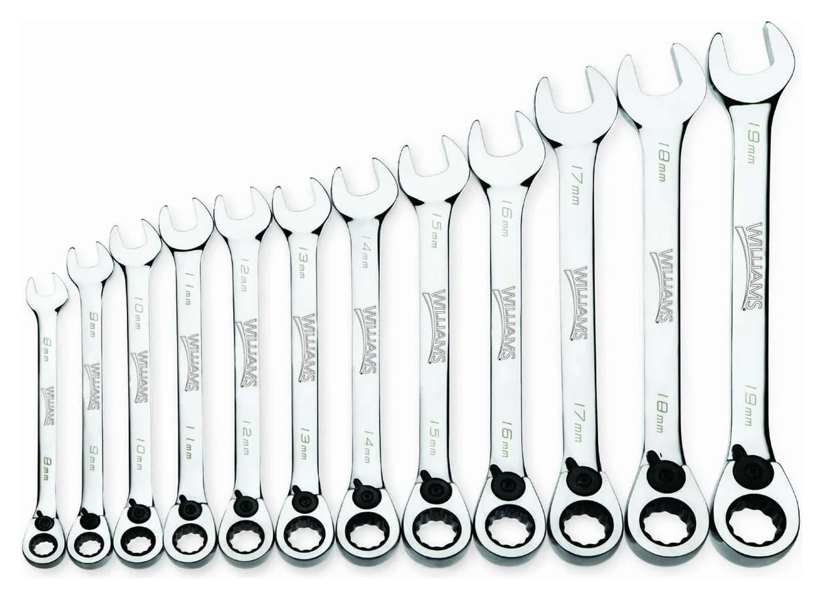 12PC Ratcheting Combo Wrench Set - MM