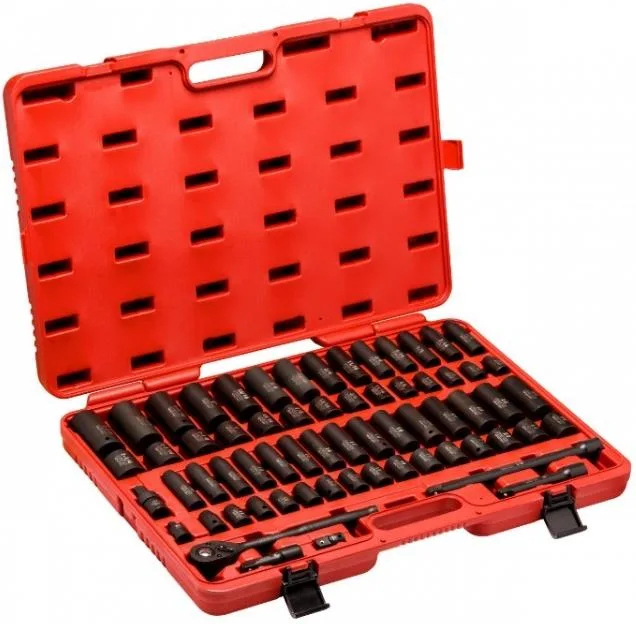 1/2" DR 65PC Deluxe Impact Socket Set
