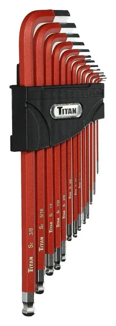 Titan Xtra-Long Hex Key Set SAE