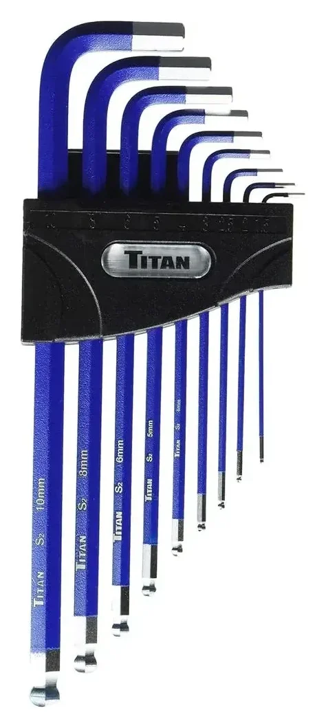 Titan Xtra-Long Hex Key Set Metric