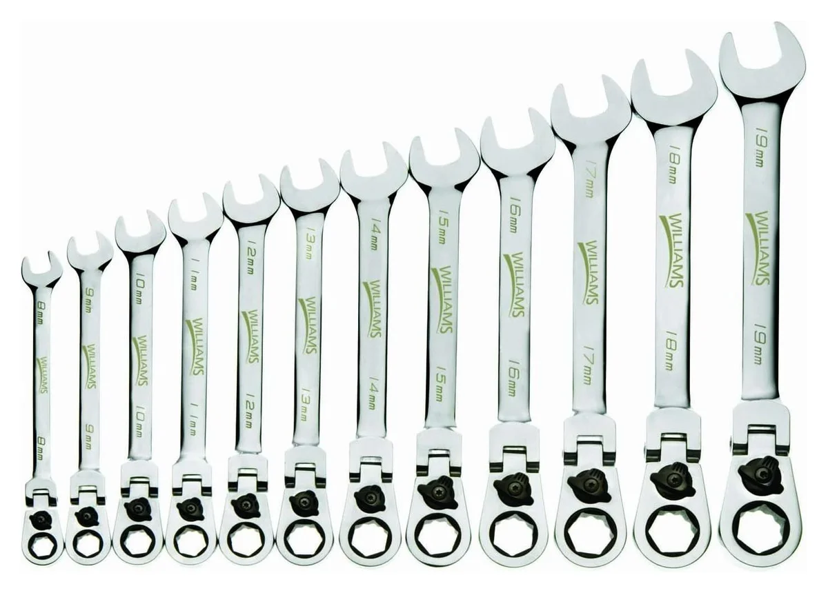 12PC Flex-Head Ratchet Combo Wrench - MM