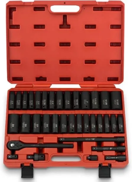 1/2" DR 35PC Deluxe Impact Socket Set