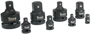 Titan 8PC Impact Socket Adapter Set