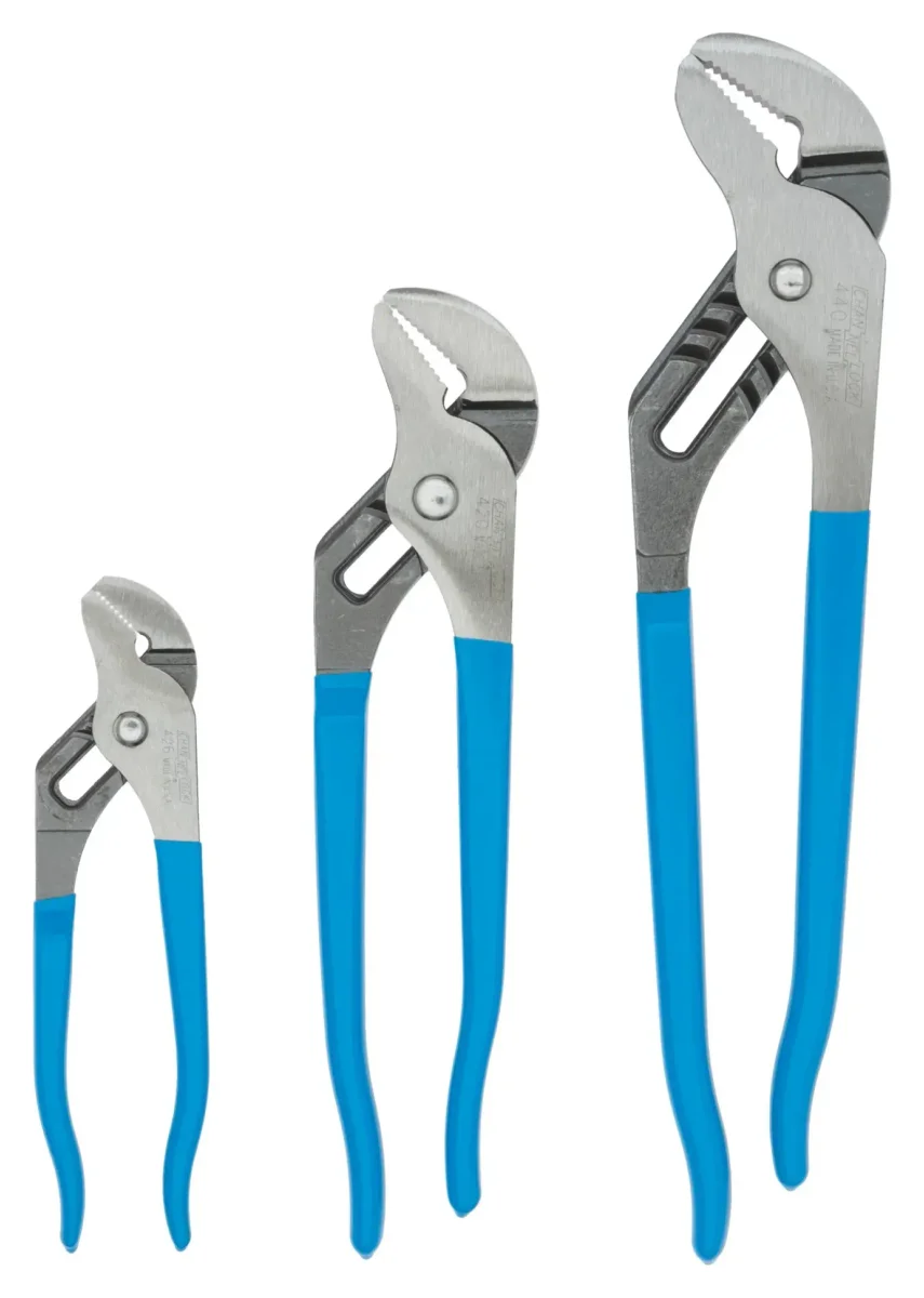 3 Piece Set Channellock Straight Jaw Plier