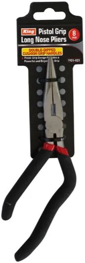 8" Pistol Grip Long Nose Pliers