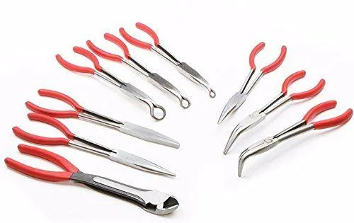 9PC 11” Long-Reach Pliers Set
