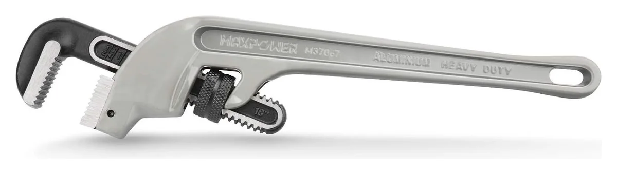 45° Offset 18" Aluminum Pipe Wrench