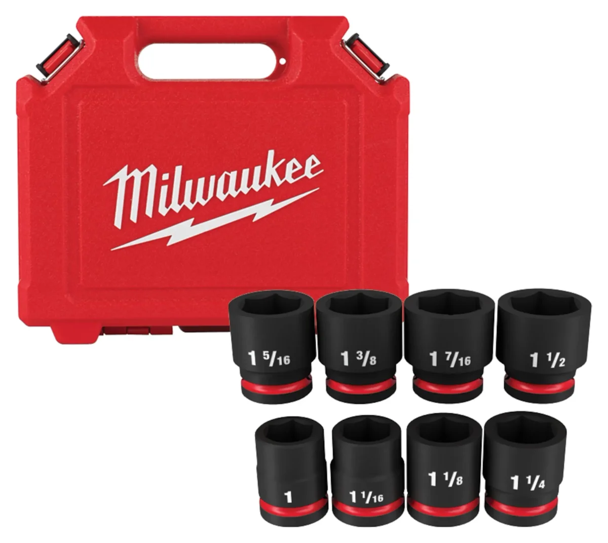 Milwaukee 3/4" 8PC Impact Socket Set SAE