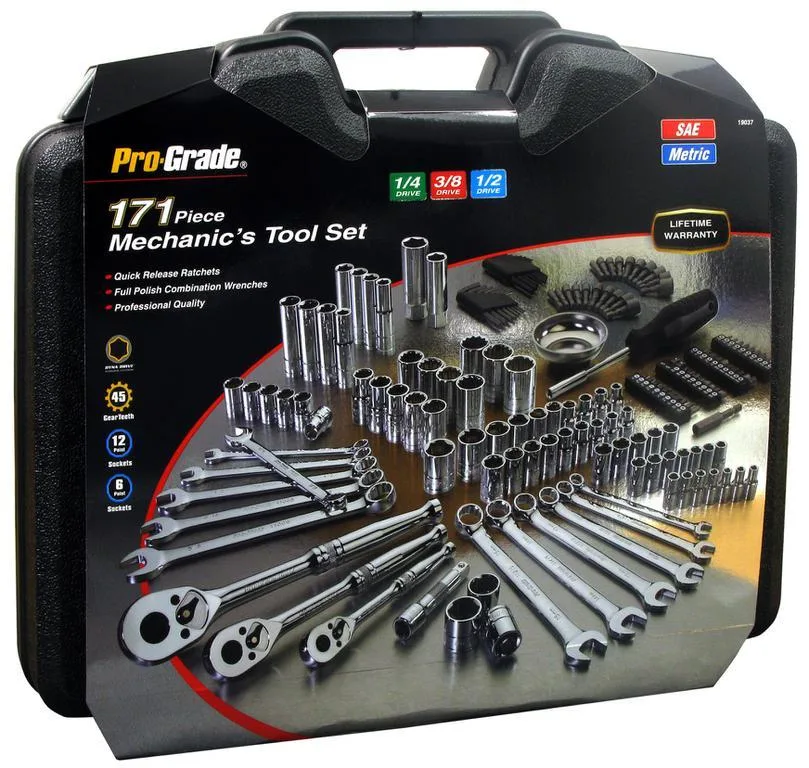 Pro-Grade 171 PC Mechanics Tool Set