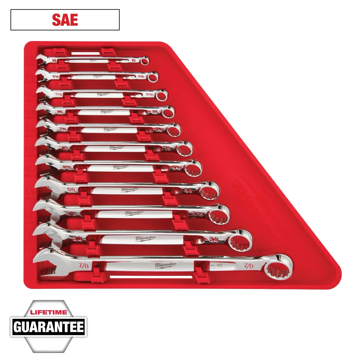 Milwaukee 11PC Combo Wrench Set SAE