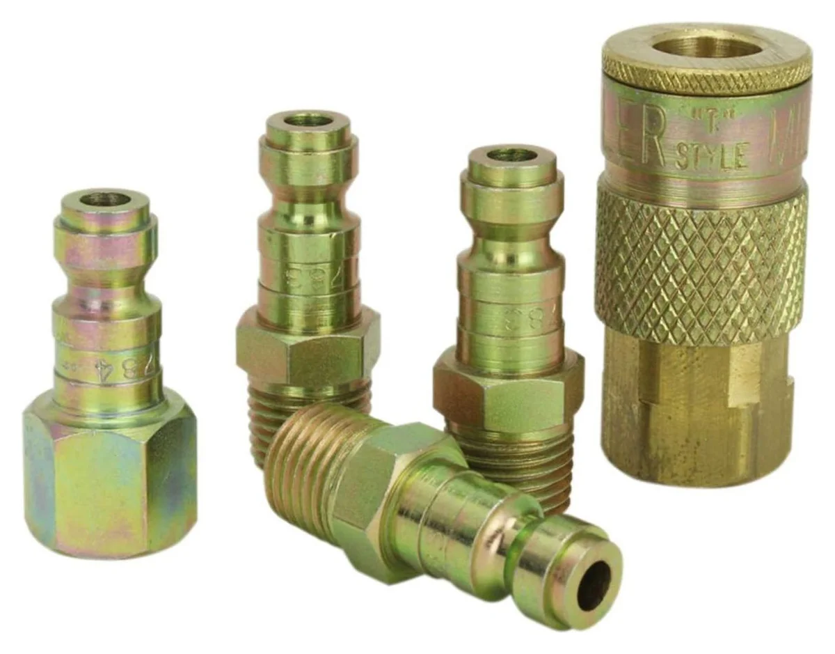 5PC Aro 1/4" NPT Brass Coupler Set