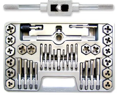 40PC Tungsten Hex Tap & Die Set – SAE