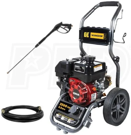 Be 3300 PSI 2.3GPM 196CC Pressure Washer