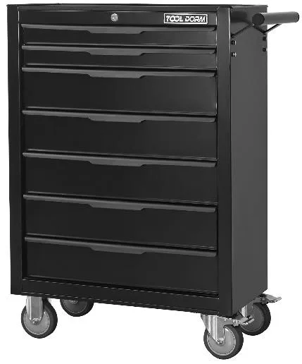 24" 7-DRAWER Rolling Tool Cabinet - Black