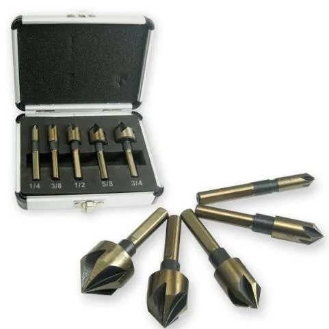 5PC Industrial Countersink Bit Set